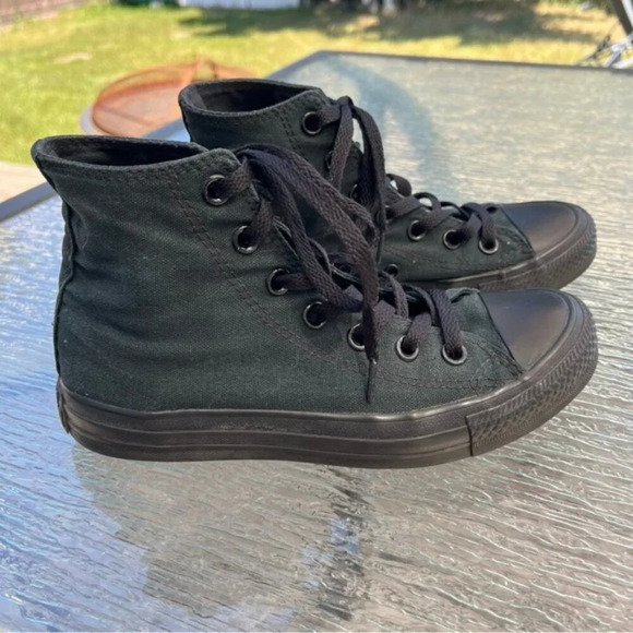 Converse All Star Chuck Taylor Black High Top Sneakers Unisex - Picture 1 of 12